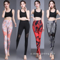 Quần legging lưới có dây đeo chân